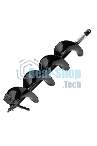 Шнек для грунта Denzel ER-150, диаметр 150 мм, длина 800 мм, соединение 20 мм, съемный нож