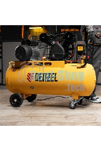 Компрессор воздушный Denzel BCV2200/100 рем. привод, 2,2 кВт, 100 л, 370 л/мин