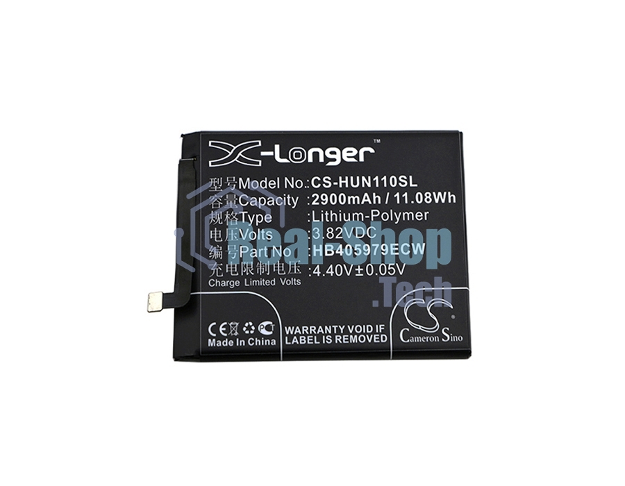 Аккумулятор CameronSino CS-HUN110SL HB405979ECW для Huawei Nova 3.82V, 2900mAh, 11.08Wh