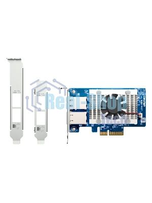 Сетевая карта QNAP QXG-10G2T Dual-port BASET 10GbE network expansion card; low-profile form factor; PCIe Gen3 x4
