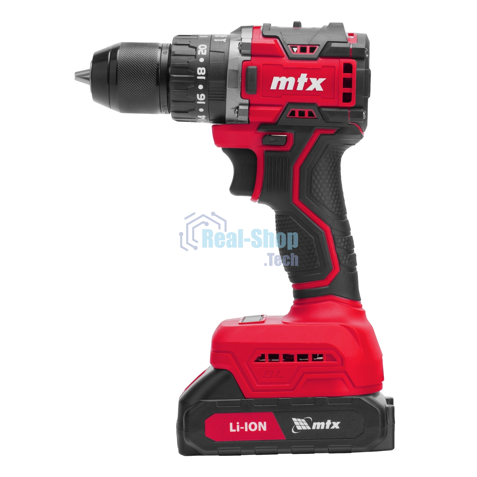 Дрель-шуруповерт MTX CIDS-BL-20, 20 В, 2 Ач, 60 Нм, бесщеточный, ударный