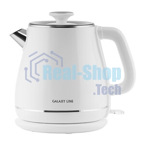 Чайник электрический Galaxy Line GL 0331, белый, пластик, 2200 Вт, 1.8 л