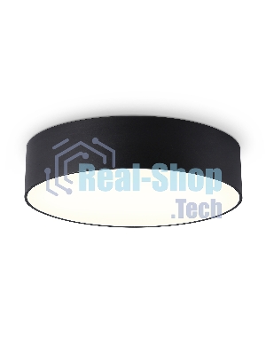Потолочный светодиодный светильник Ambrella light FV5521 BK черный LED 26W 3000K D220*58 (Без ПДУ)