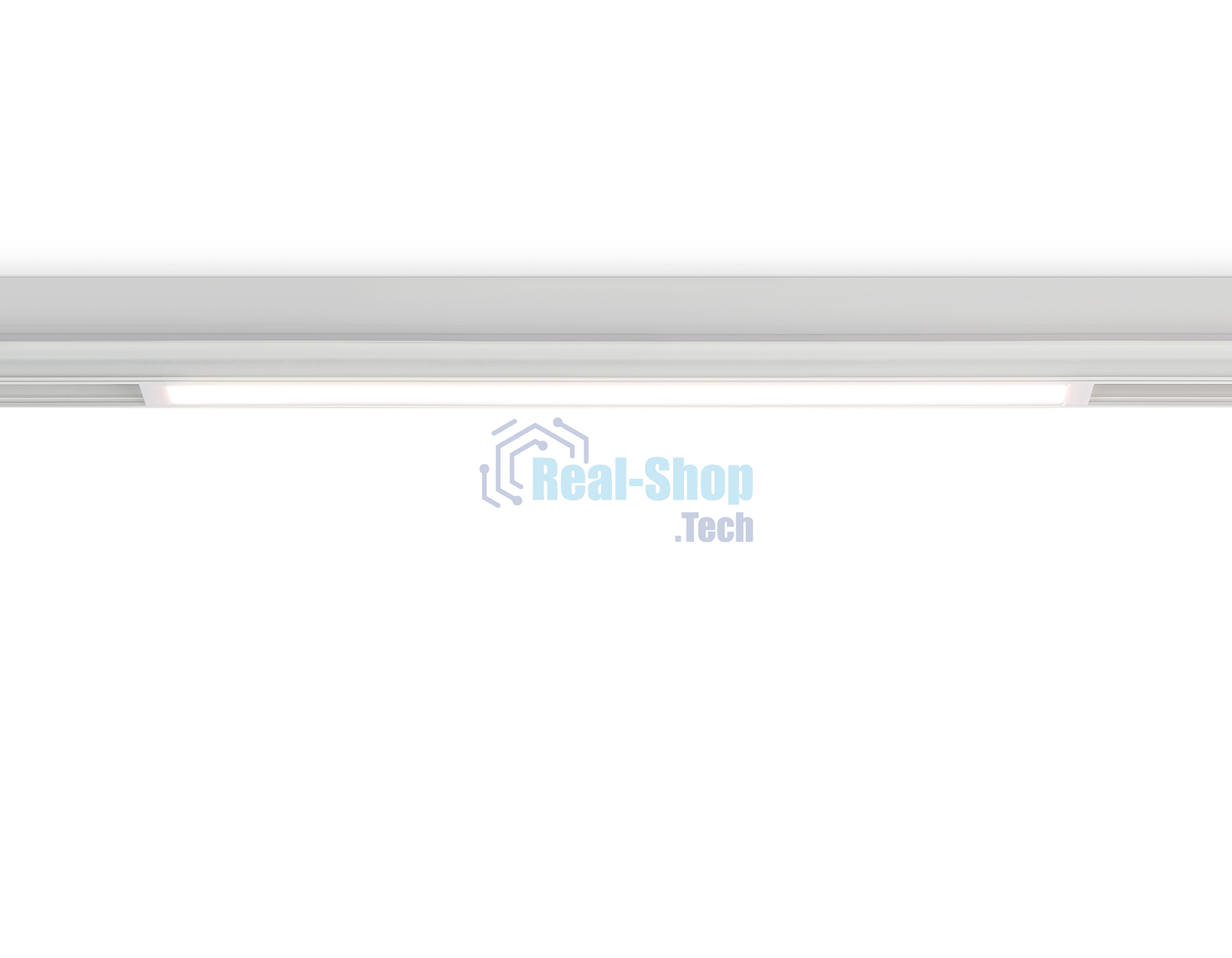 Управляемый светодиодный светильник для шинопровода Magnetic Ambrella light GL1281 WH белый IP20 18W 3000K-6400K 220V 120° 452*25*42 (Без ПДУ)