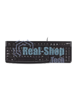 Клавиатура проводная Logitech K120 for business, USB черный (заводская гравировка)
