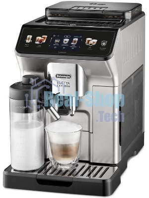 Кофемашина автоматическая DeLonghi Eletta Explore ECAM450.65.S серебристый, исп. кофе - зерновой/молотый, 1.8 л, 1450 Вт, 19 бар