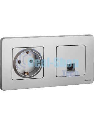 Информационная розетка RJ 45 - категория 5e - UTP - INSPIRIA - алюминий