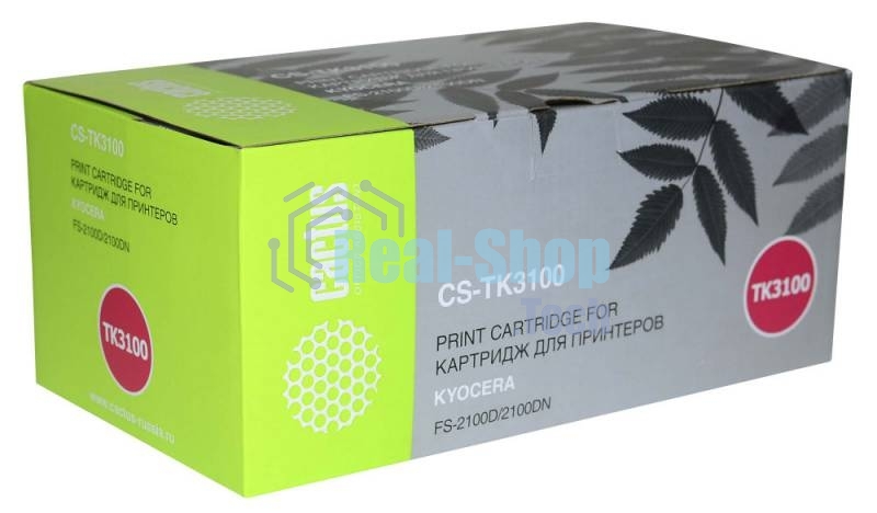 Картридж лазерный Cactus CS-TK3100 черный (12500 стр.) для Kyocera Ecosys FS-2100D/2100DN