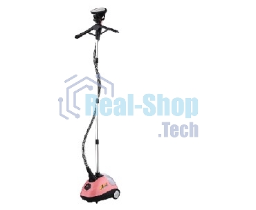 Отпариватель Centek CT-2375 розовый/черный 2000Вт, 1.5л, 40г/мин, складная вешалка, сталь. подошва