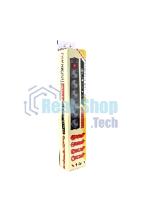 Сетевой фильтр Гарнизон EHB-0 0,5 м 6 розеток черный для UPS