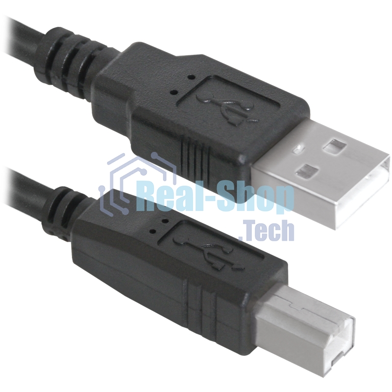 Кабель Defender USB04-06p.bagКабель USB 2.0 для соед. 1.8м AM/BM, пакет