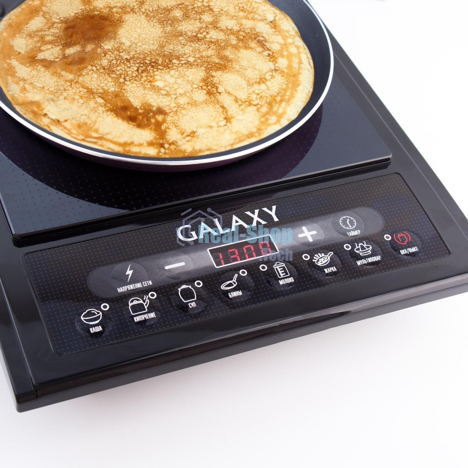 Плита настольная индукционная Galaxy Line GL 3053, черный, 2000 Вт, 7 программ приготовления