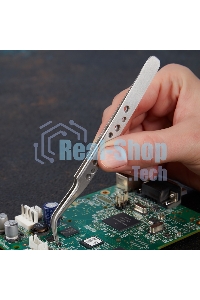 Пинцет изогнутый Rexant узкий 120 мм Airy (блистер)