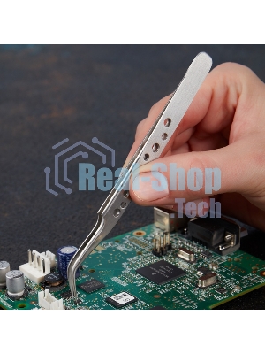 Пинцет изогнутый Rexant узкий 120 мм Airy (блистер)