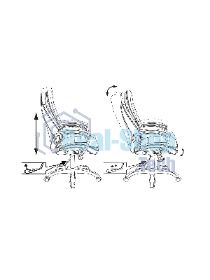 Кресло Бюрократ T-9950LT/BLACK черный, экокожа