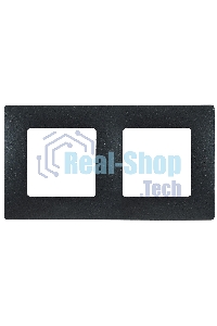 Рамка 2 поста антрацит ETIKA