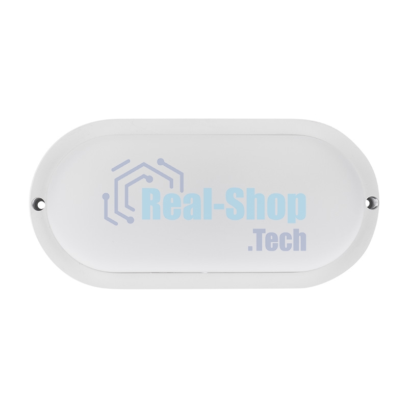 Светильник светодиодный пылевлагозащищенный Rexant ЖКХ-01 овал 18 Вт 1800 Лм IP65 196 мм 6500 K с микроволновым датчиком движения