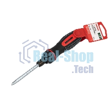 Отвертка реверсивная комбинированная Rexant двухсторонний стержень 120 мм (крестовая PH 2, шлицевая SL 6 мм), двухкомпонентная рукоятка