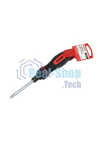 Отвертка реверсивная комбинированная Rexant двухсторонний стержень 120 мм (крестовая PH 2, шлицевая SL 6 мм), двухкомпонентная рукоятка