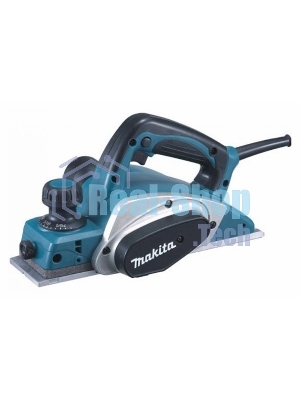 Рубанок Makita KP0800X1 Рубанок,620Вт,17000об\м,ширина-82мм,глуб-2.5мм,2.6кг,кор, набор ножей D-07945