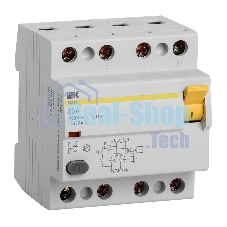Выключатель дифференциального тока (УЗО) 4п 25А 30мА тип AC ВД1-63 ИЭК MDV10-4-025-030