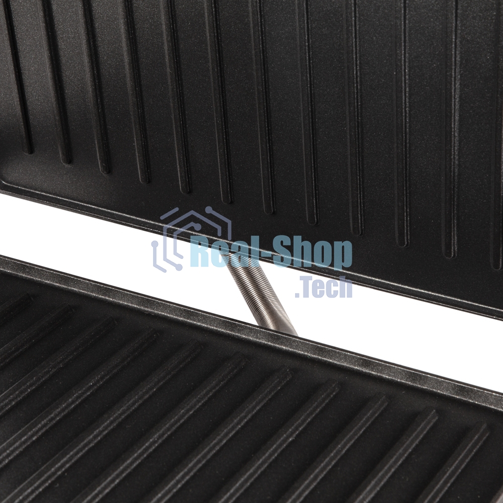 Гриль электрический Endever Grillmaster 115, 1500 Вт, авто терморегулятор, антипригарное покрытие, индикатор нагрева, серебристый/черный