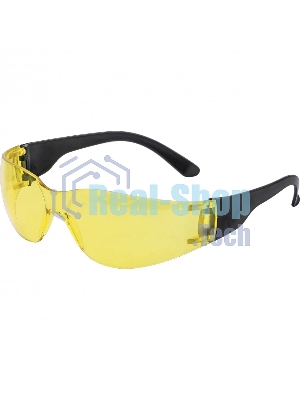 Очки защитные открытые, поликарбонатные, желтые ОЧК202 (0-13022) Россия