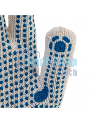 Перчатки трикотажные Сибртех, с ПВХ точкой, 7 класс