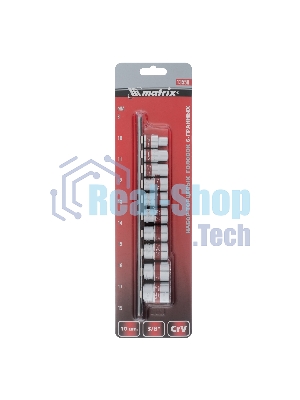 Набор торцевых головок Matrix 3/8