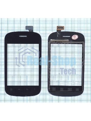 Сенсорное стекло (тачскрин) для Fly IQ235 Uno, черное