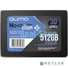 Накопитель SSD QUMO Novation 3D, 512Gb, SATA III, 2.5