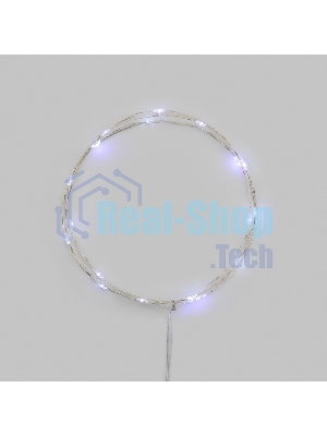 Гирлянда светодиодная Роса 2м 20 LED БЕЛЫЙ IP20 2хАА (в комплект не входят) NEON-NIGHT