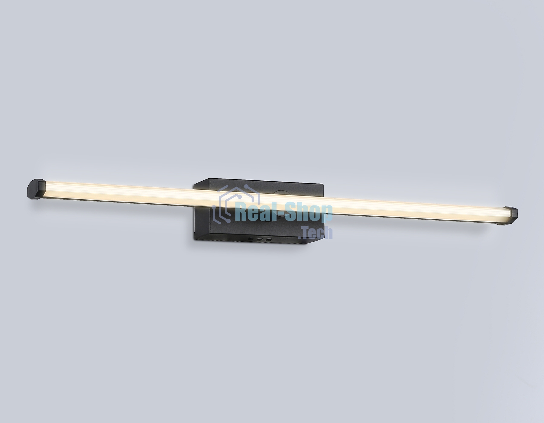 Настенный светодиодный светильник Ambrella light FL6112 BK черный 9W 3000K-6400K 410*40*80