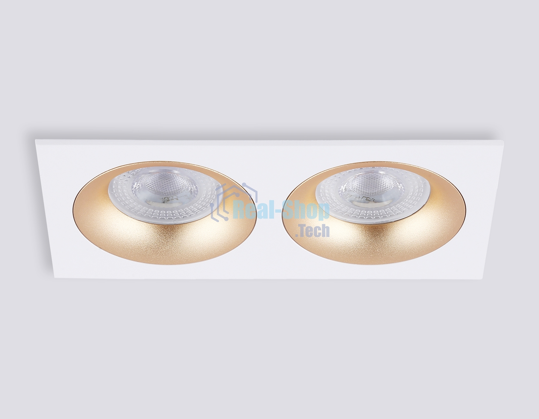 Светильник встраиваемый Ambrella light TN102733/2 WH/GD белый/золото GU5.3 175*92*23
