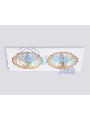 Светильник встраиваемый Ambrella light TN102733/2 WH/GD белый/золото GU5.3 175*92*23
