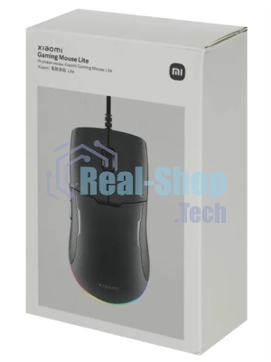 Мышь проводная Xiaomi Gaming Mouse Lite черный, 6200 dpi, USB, кнопки - 5