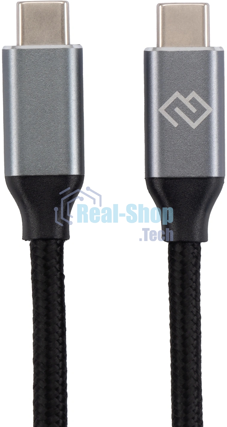 Кабель Digma D-Type-C-USB3.2-2m D-TYPE-C-USB3.2-100W-4K-2M 2м черный