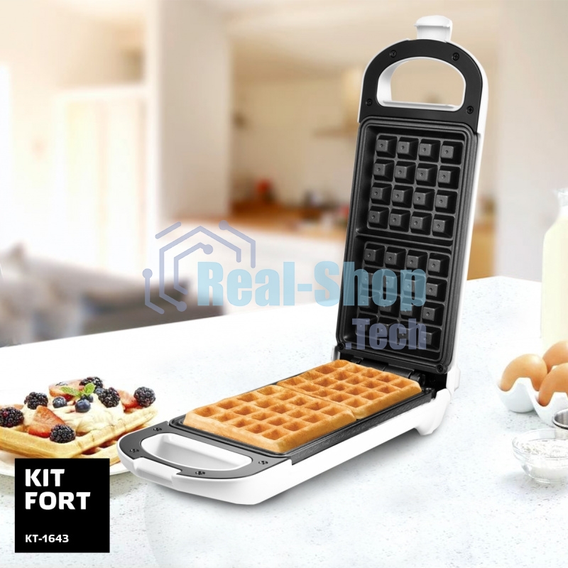 Вафельница Kitfort КТ-1643 700Вт белый