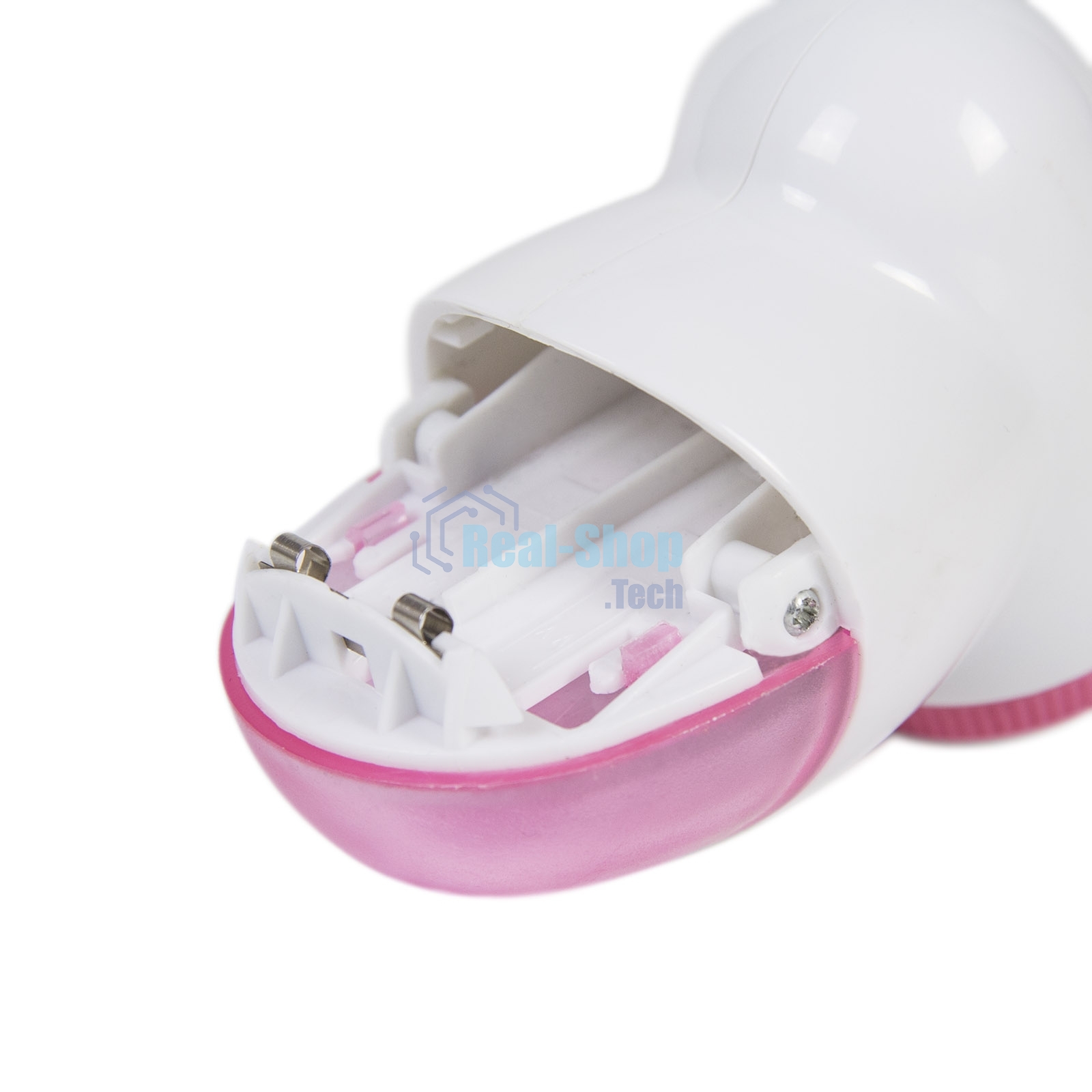 Машинка для удаления катышков Galaxy LINE GL 6301, белый c розовым, питание: 2 батарейки 