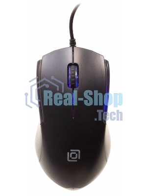 Мышь проводная Oklick 245M черный, 1000 dpi, USB, кнопки - 3