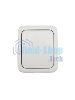 Переключатель проходной Kranz Mini OG открытой установки, IP54 белый