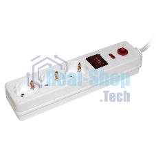 Сетевой фильтр Iek WFP10-16-03-01-N СФ-03К-выкл. 3 места 2Р + PE/1,5 метра 3х1 мм2