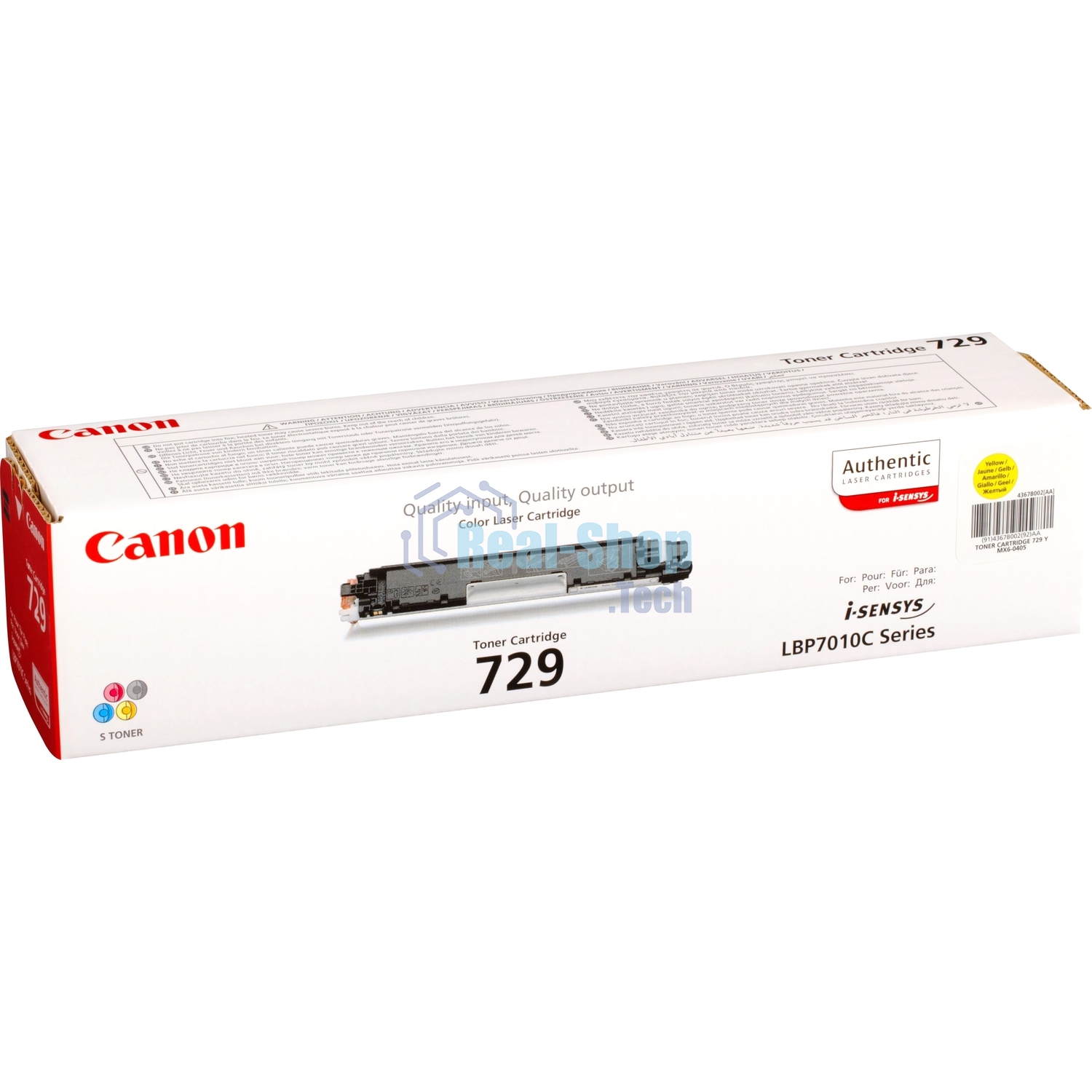 Картридж лазерный Canon Cartridge 729Y (4367B002) желтый (1000 стр.) для Canon i-Sensys LBP-7010C/7018C
