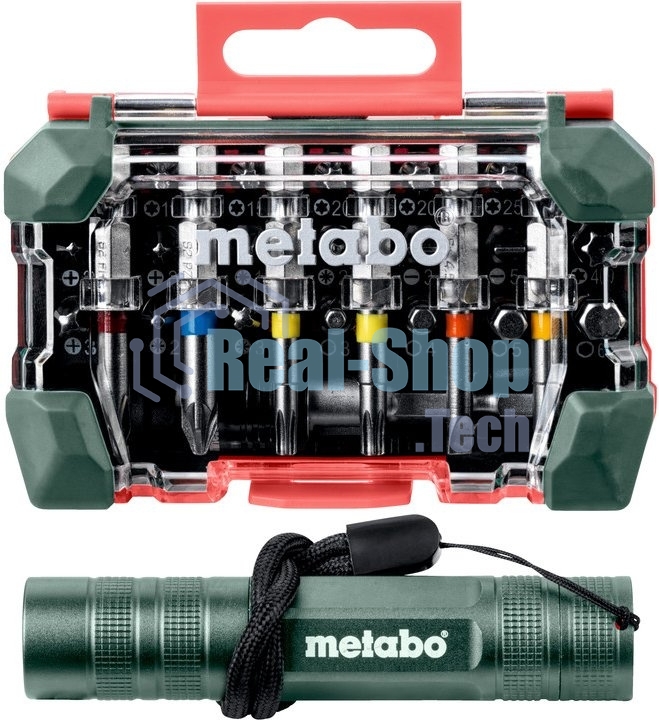 Набор бит METABO 626721000 29 предметов + LED фонарик
