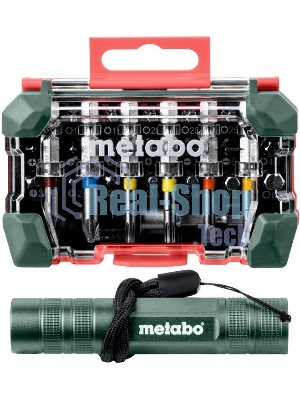 Набор бит METABO 626721000 29 предметов + LED фонарик