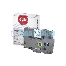 Кассета с лентой S'OK by Sakura Printing TZES941 для Brother, черный на серебре, 18мм/8м, наклейка