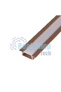 Комплект врезного алюминиевого профиля с рассеивателем Rexant 22х6 мм, 1 м, розовое золото