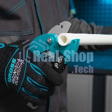 Ножницы для резки Gross 78420 изд. из ПВХ, D - до 36 мм, 2-х комп. рук-ки, рабочий стол для плоских изд.