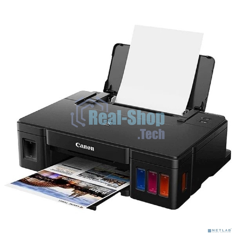 Принтер струйный Canon PIXMA G1410, 4-цветный струйный СНПЧ A4, 8.8 (5 цв) изобр./мин, 4800x1200 dpi, подача: 100 лист., USB, печать фотографий, печать без полей