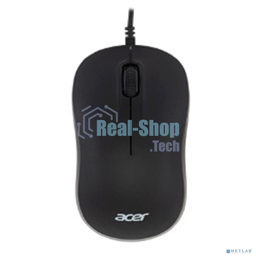 Мышь проводная Acer OMW140 черный, 1200 dpi, USB, кнопки - 3